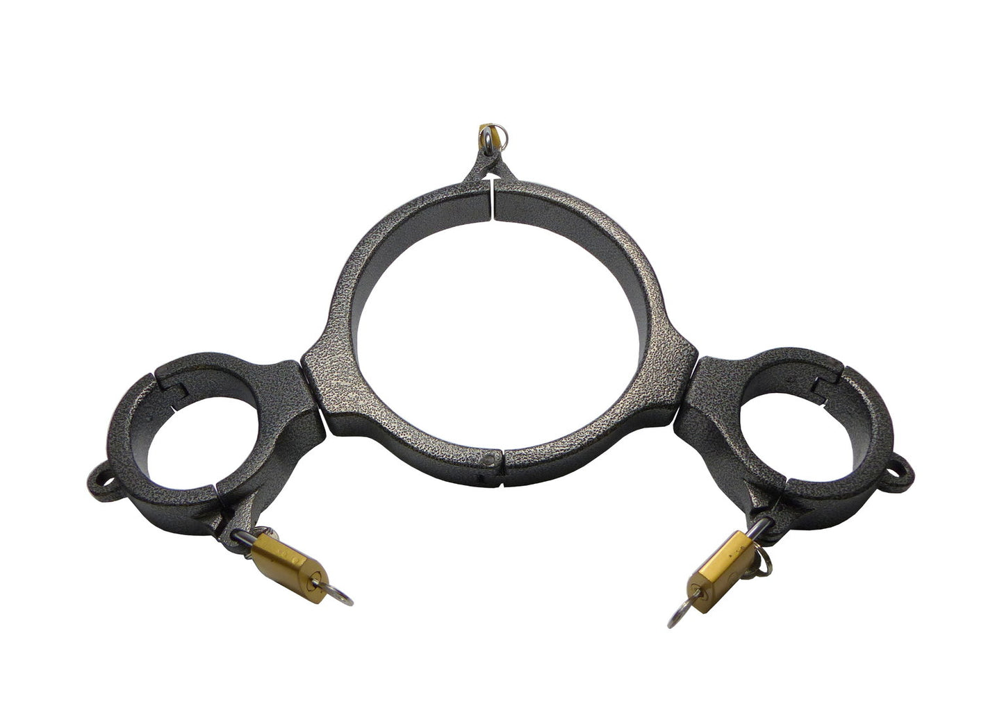 Aluminum Bondage Pillory Set – Head and Hand Restraint Bar for Elegant Submission