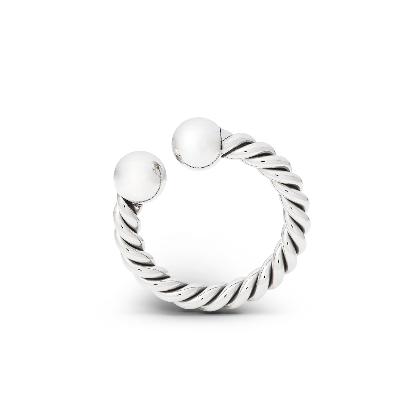 Stainless Steel Twisted Horseshoe Glan & Cock Ring