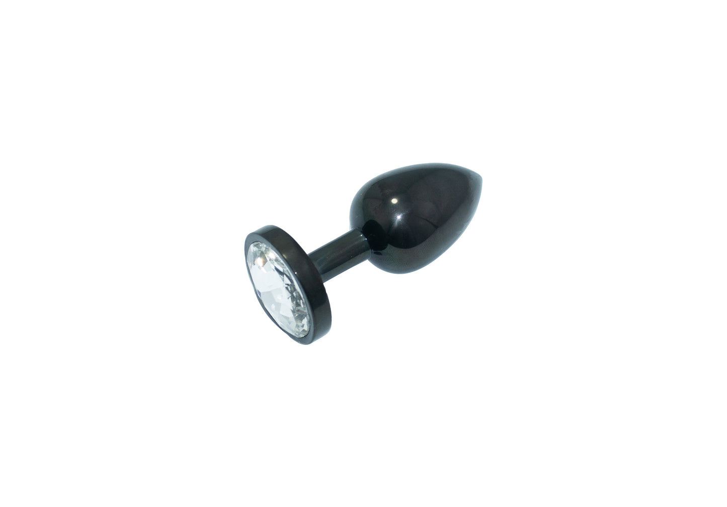 JEWELED BLACK BUTT PLUG