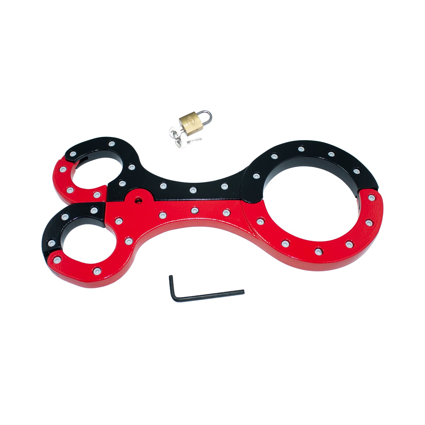 Aluminum Neck to Oval Wrist Cuffs – Sleek and Secure Bondage Restraints for BDSM Play
