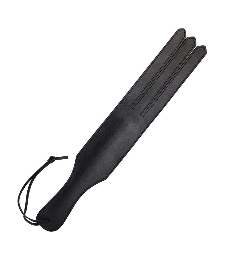 THREE LINES LEATHER PADDLE