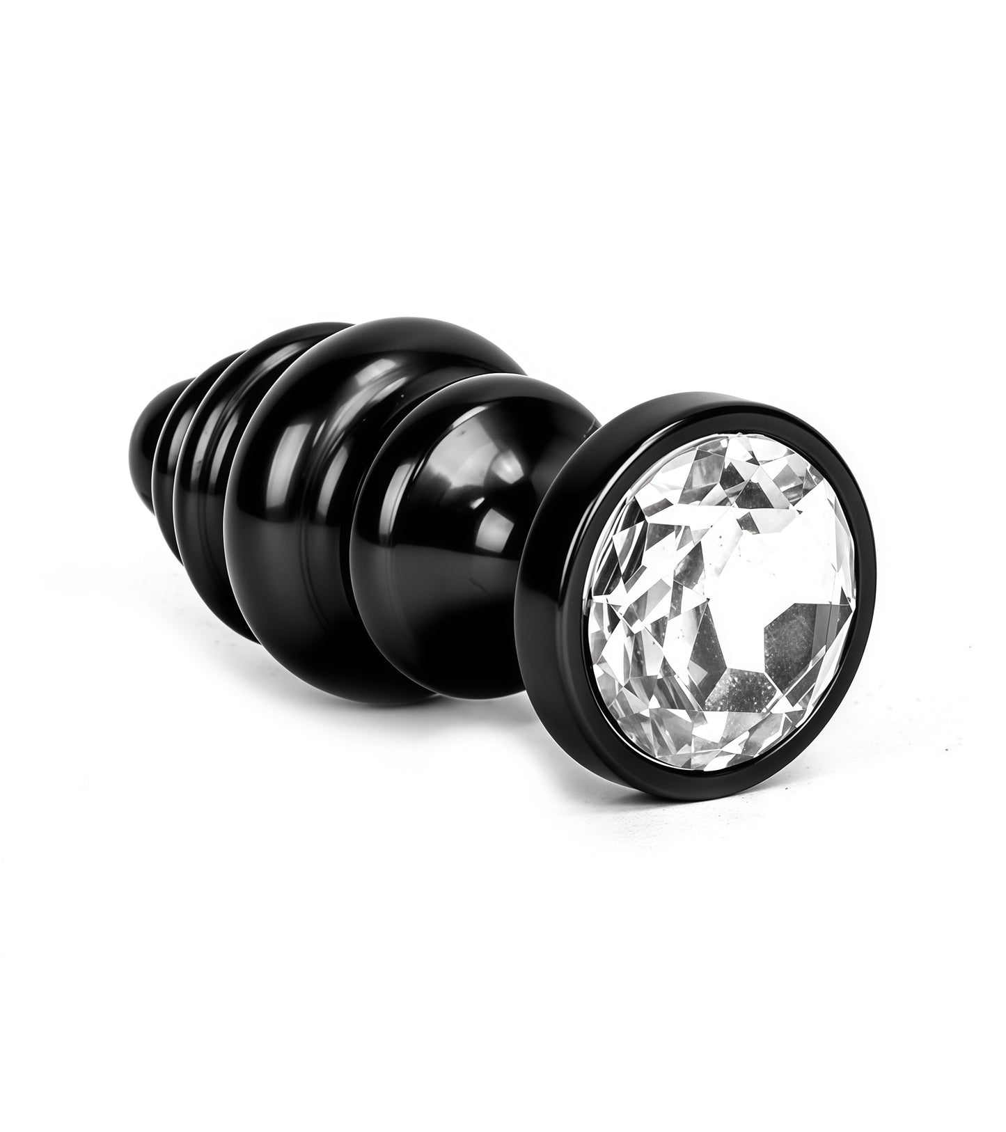 BLACK BUTT PLUG IN TWISTER STYLE