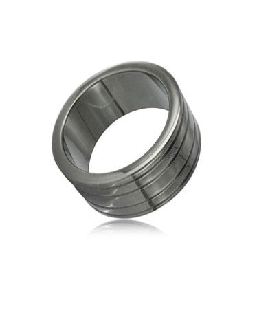 Black Beauty Thick Cock Ring – Heavy-Duty Stainless Steel