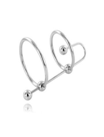 Stainless Steel Glans and Cock Ring with Sperm Stopper – Dual Control, Maximum Retention