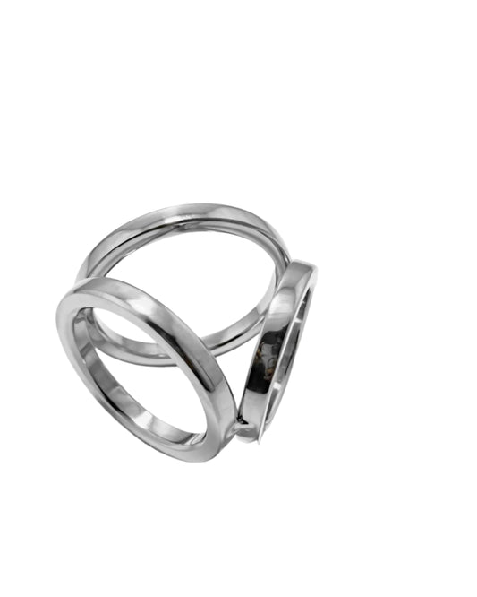 Flat Triple Cock & Ball Ring – Structured Separation, Enhanced Performance