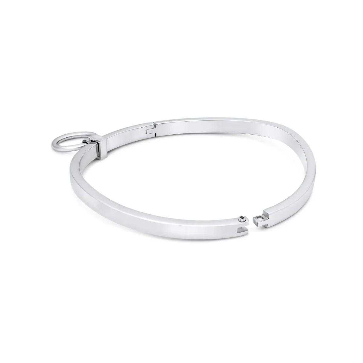 Classy Premium Stainless Steel BDSM Collar – Precision Restraint with a Polished Finish