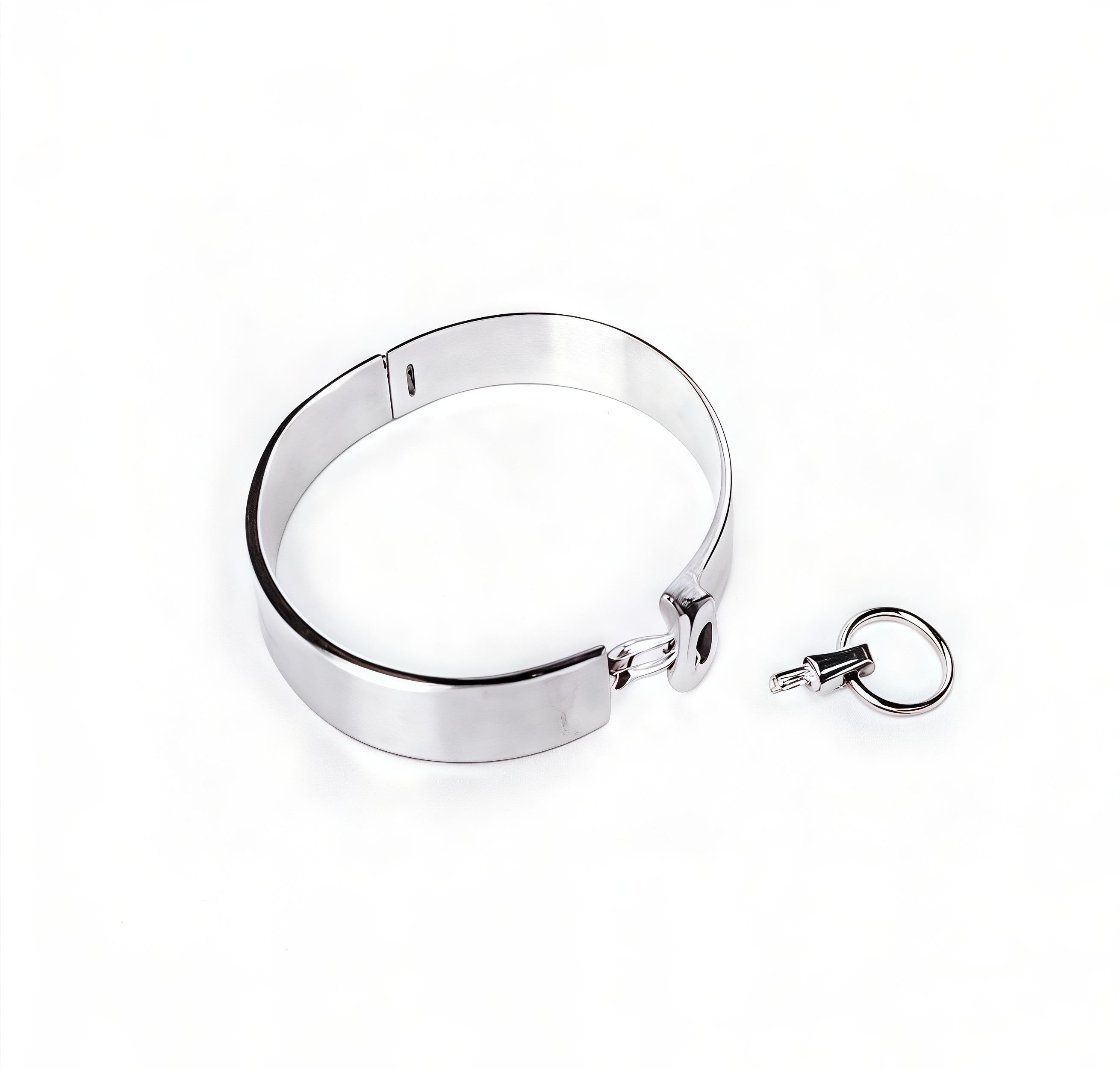 FLAT SLAVE COLLAR WITH REMOVEABLE RING