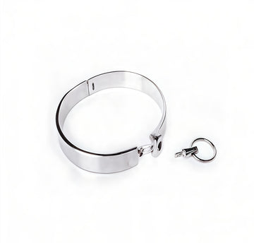 FLAT SLAVE COLLAR WITH REMOVEABLE RING