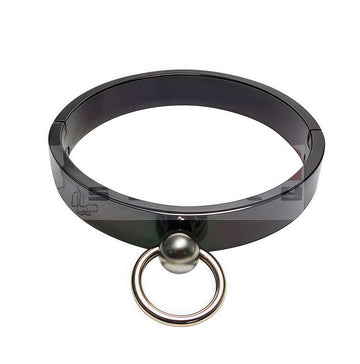 FLAT SLAVE COLLAR IN BLACK EDITION