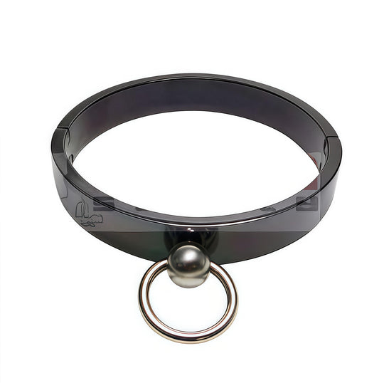 FLAT SLAVE COLLAR IN BLACK EDITION