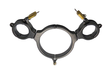 Aluminum Bondage Pillory Set – Head and Hand Restraint Bar for Elegant Submission