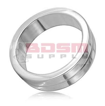 Single Grooved Stainless Steel Cockring – Sleek Control with Defined Edge