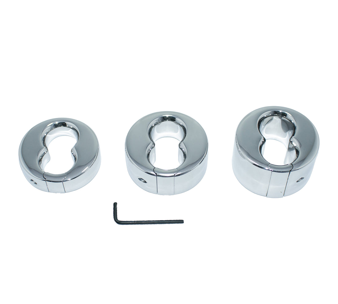 Double Testicle Weight Ball Stretcher – Stainless Steel | Intense Stretching for Advanced Stimulation