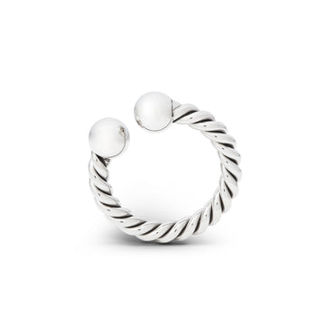 Stainless Steel Twisted Horseshoe Glan & Cock Ring