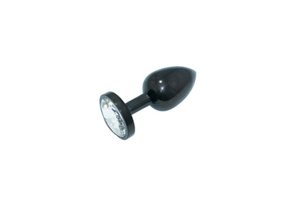JEWELED BLACK BUTT PLUG