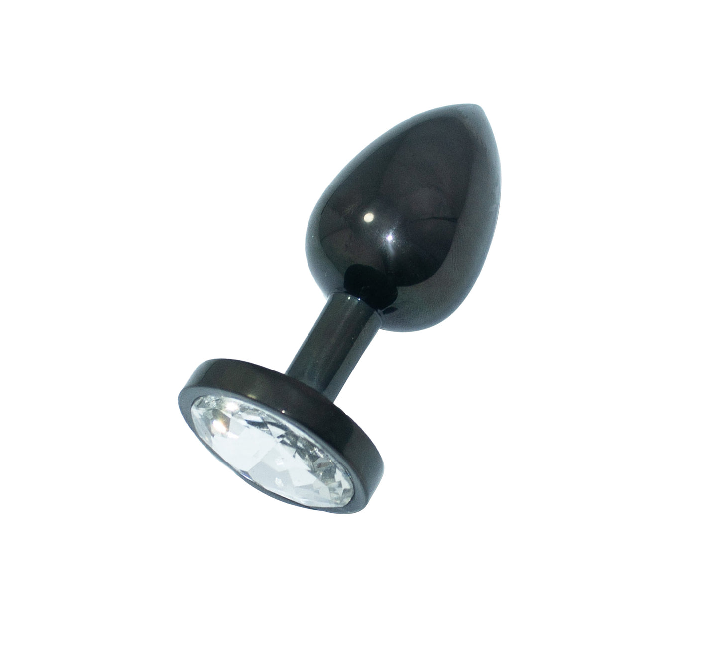 JEWELED BLACK BUTT PLUG