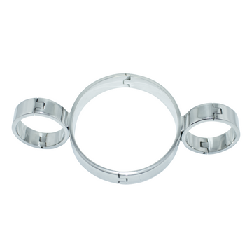 Stainless Steel Handcuffs with Collar – Secure Restraint for Intense BDSM Play