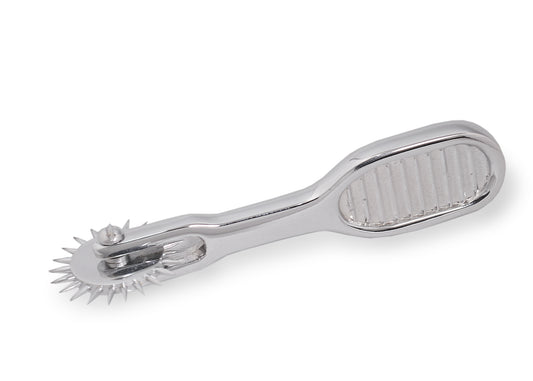 Thumb Pinwheel – Compact Stainless Steel Sensation Play Tool for Precise BDSM Stimulation
