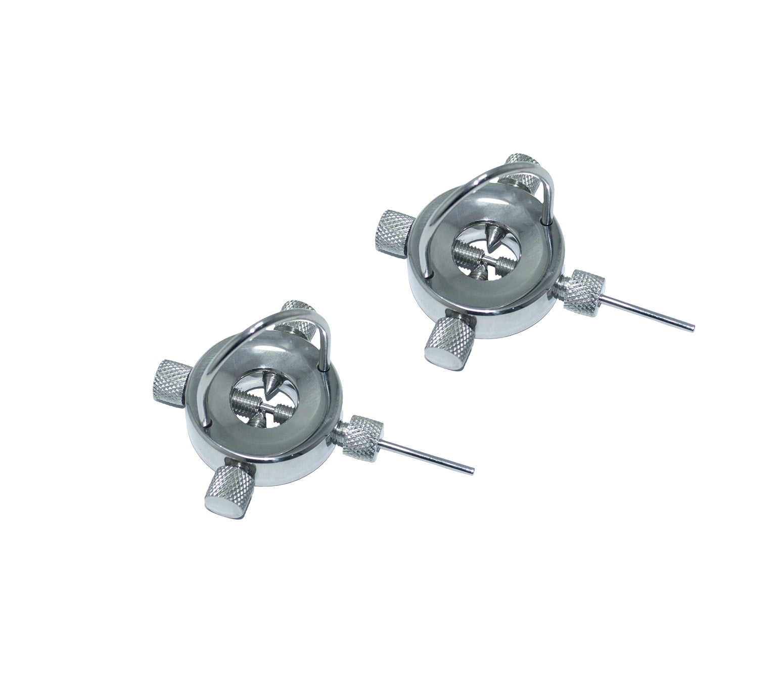 Round Nipple Clamps with Pin Inside – Intense Nipple Stimulation for BDSM Play