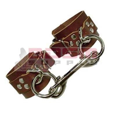 BROWN GENUINE LEATHER CUFFS