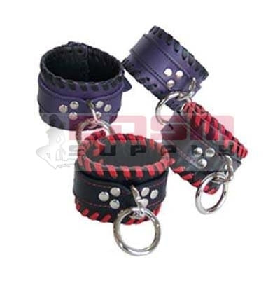 BONDAGE CUFFS WITH LINING GENUINE LEATHER