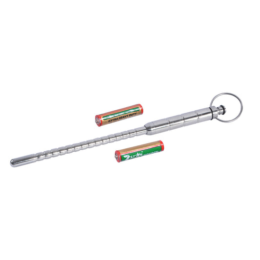 Stainless Steel Ribbed Urethral Vibrator – Precision Stimulation and Elegance