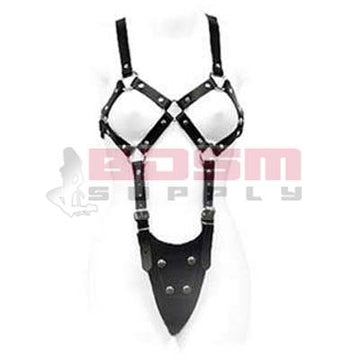 EXPOSED BODY DILDO HARNESS