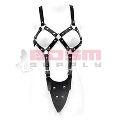 EXPOSED BODY DILDO HARNESS