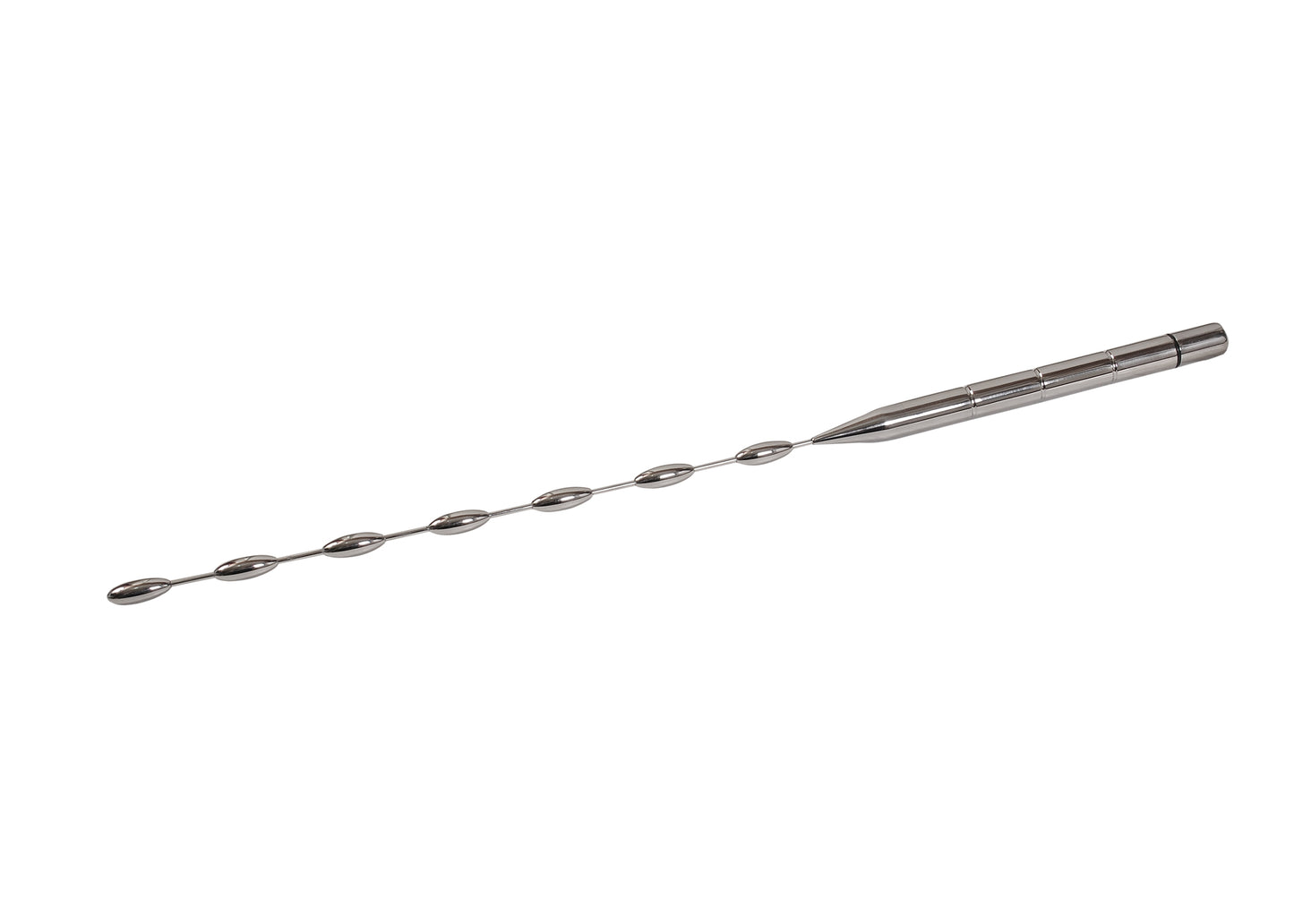 Stainless Steel Double Battery Long Beaded Vibrator – Intense Stimulation, Ultimate Pleasure