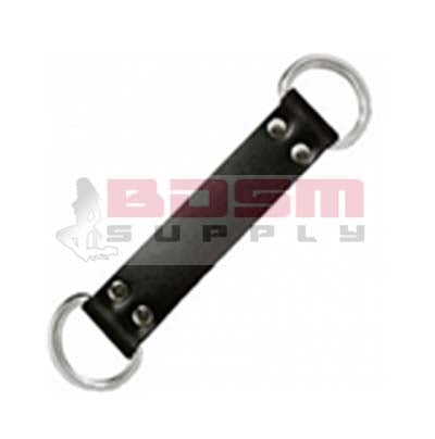 LEATHER BONDAGE TIE WITH D RINGS