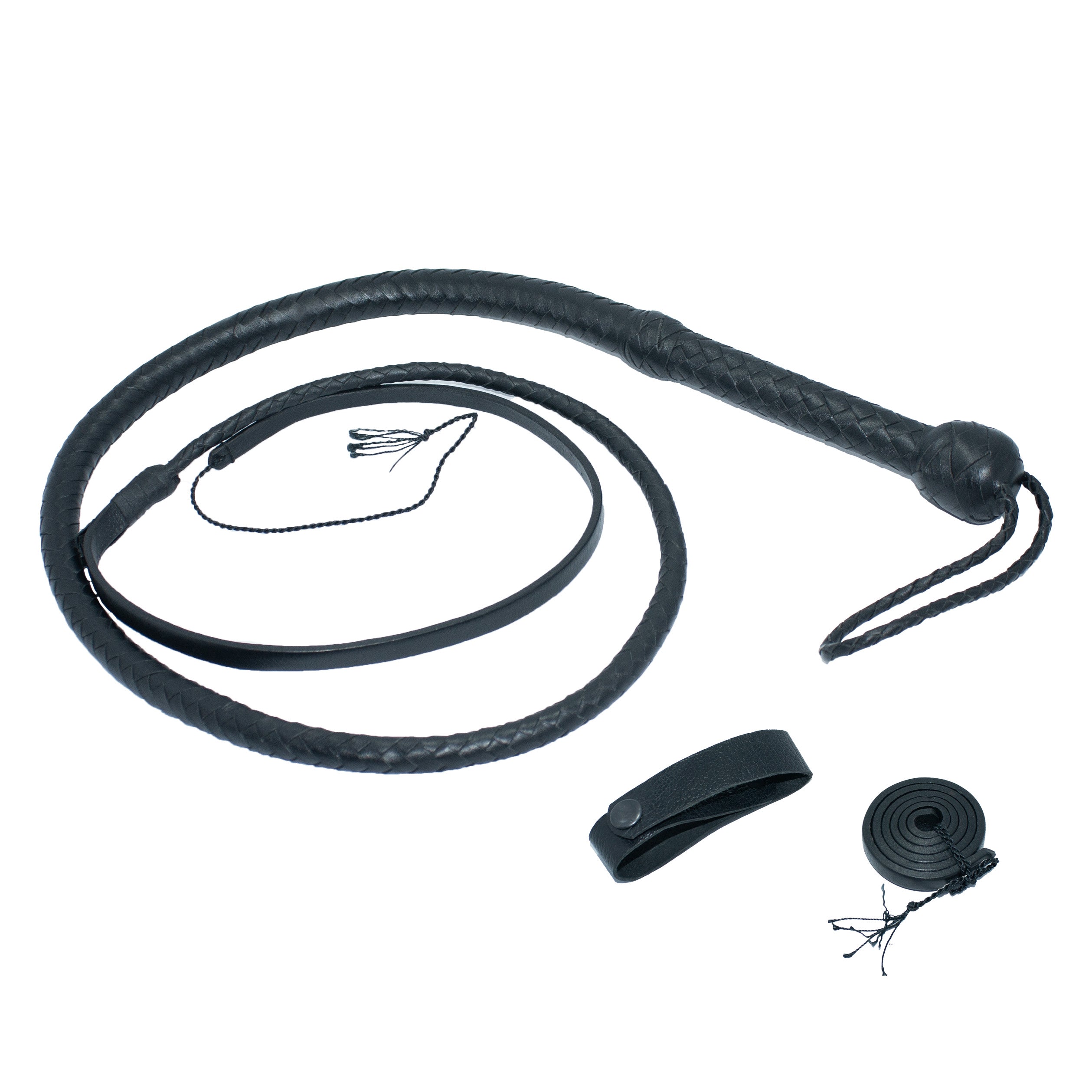 Black Whip - Genuine Kangaroo Leather