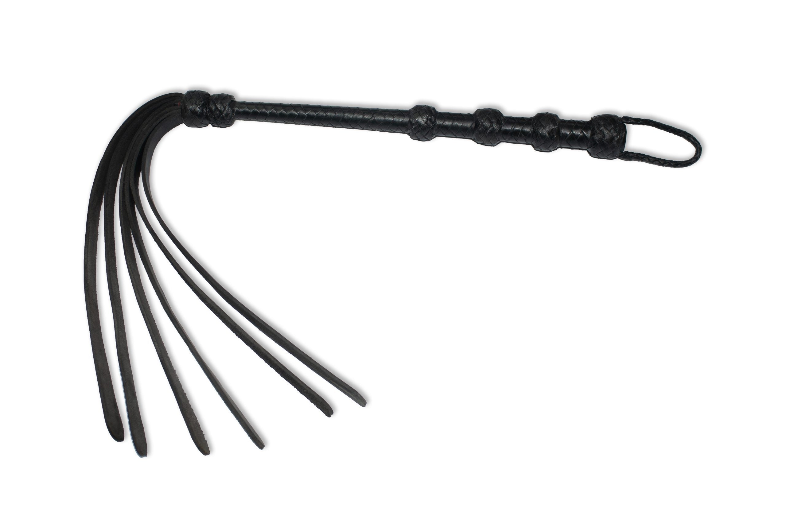 Leather Flogger Black