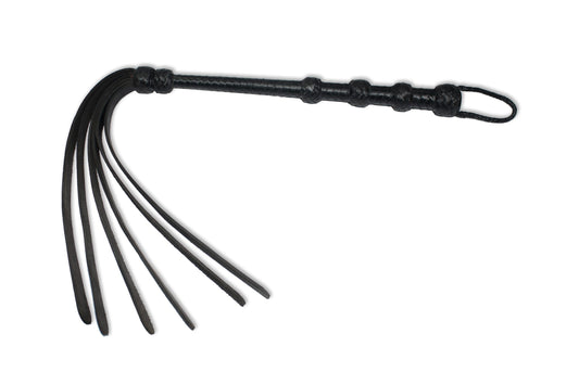 Leather Flogger Black