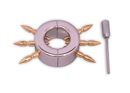 BALL STRETCHER WITH STEEL & BRASS SPIKES