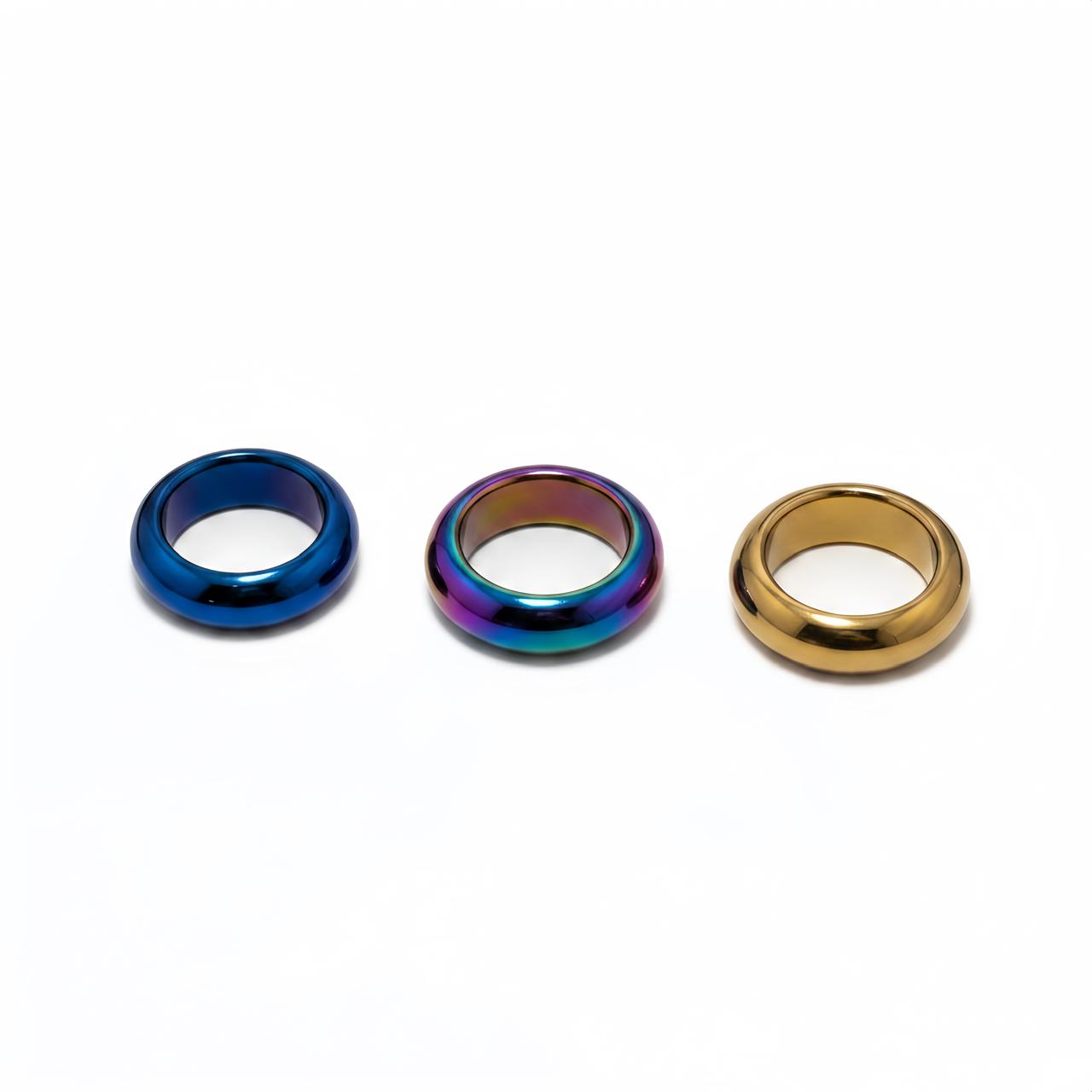 Premium Titanium BDSM Ring – Polished Fetish Statement Ring