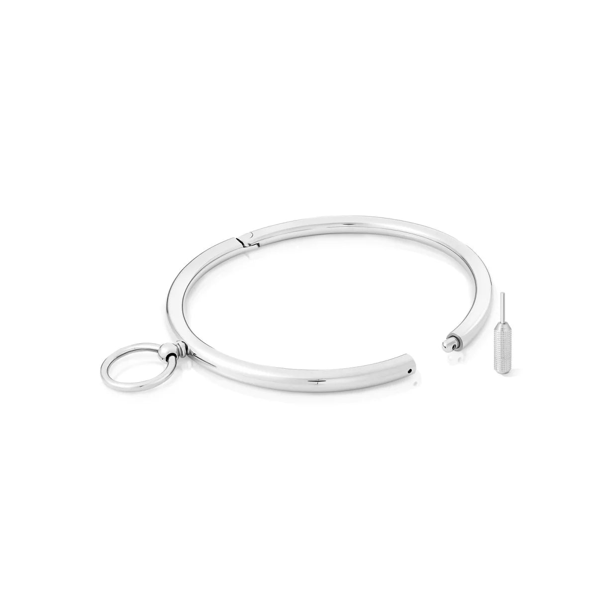 Round Bar Slave Collar with O-Ring – Minimalist Design with Maximum Restraint Options