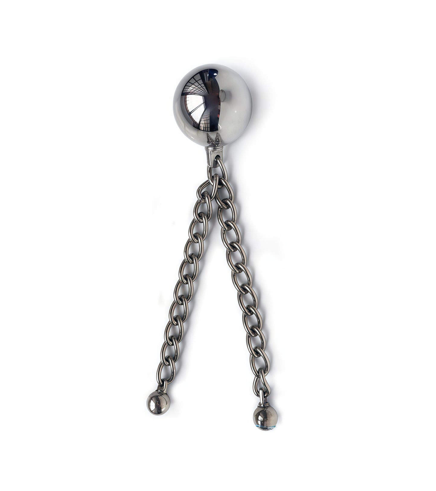 LOVE BALL WITH DOUBLE CHAIN
