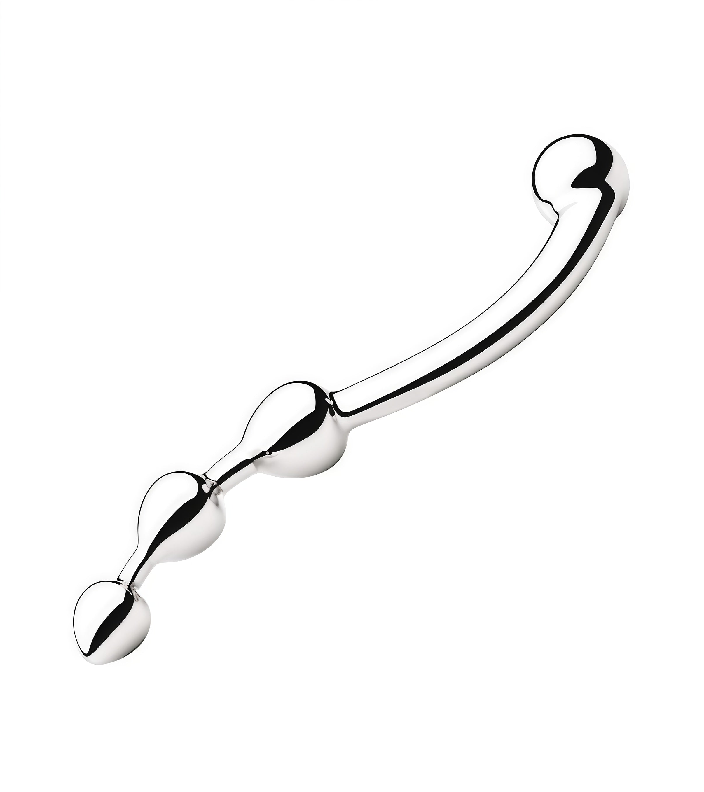TWISTED DILDO WITH 3 BULBS