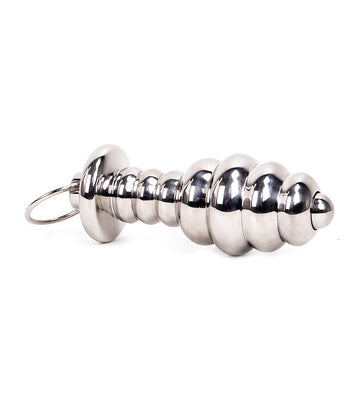 RIBBED TUNNEL BUTT PLUG