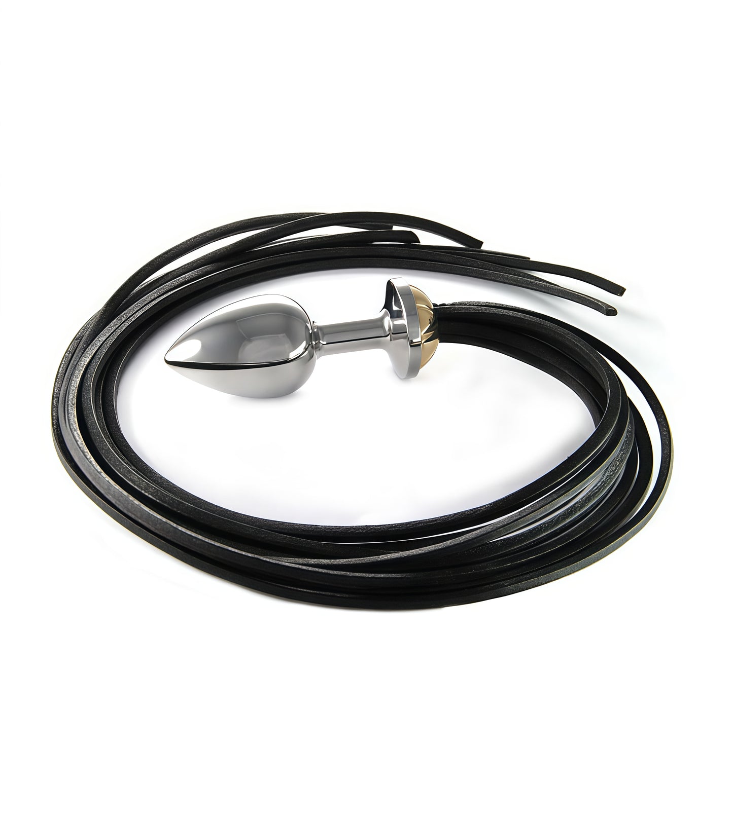 BUTT PLUG LEATHER TAILS