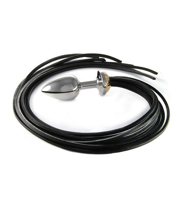 BUTT PLUG LEATHER TAILS