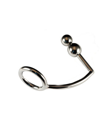ASSLOCK COCK RING WITH DOUBLE ANAL BALL