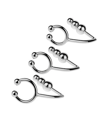 COCKRING HORSE SHOE 3 ANAL BALLS