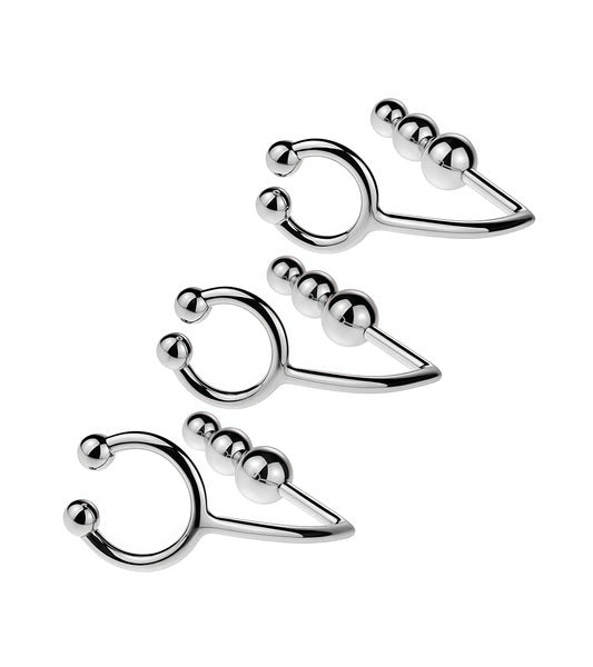 COCKRING HORSE SHOE 3 ANAL BALLS