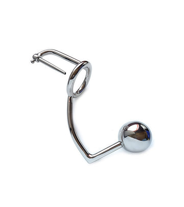 COCKRING WITH ANAL BALL AND PENIS PLUG