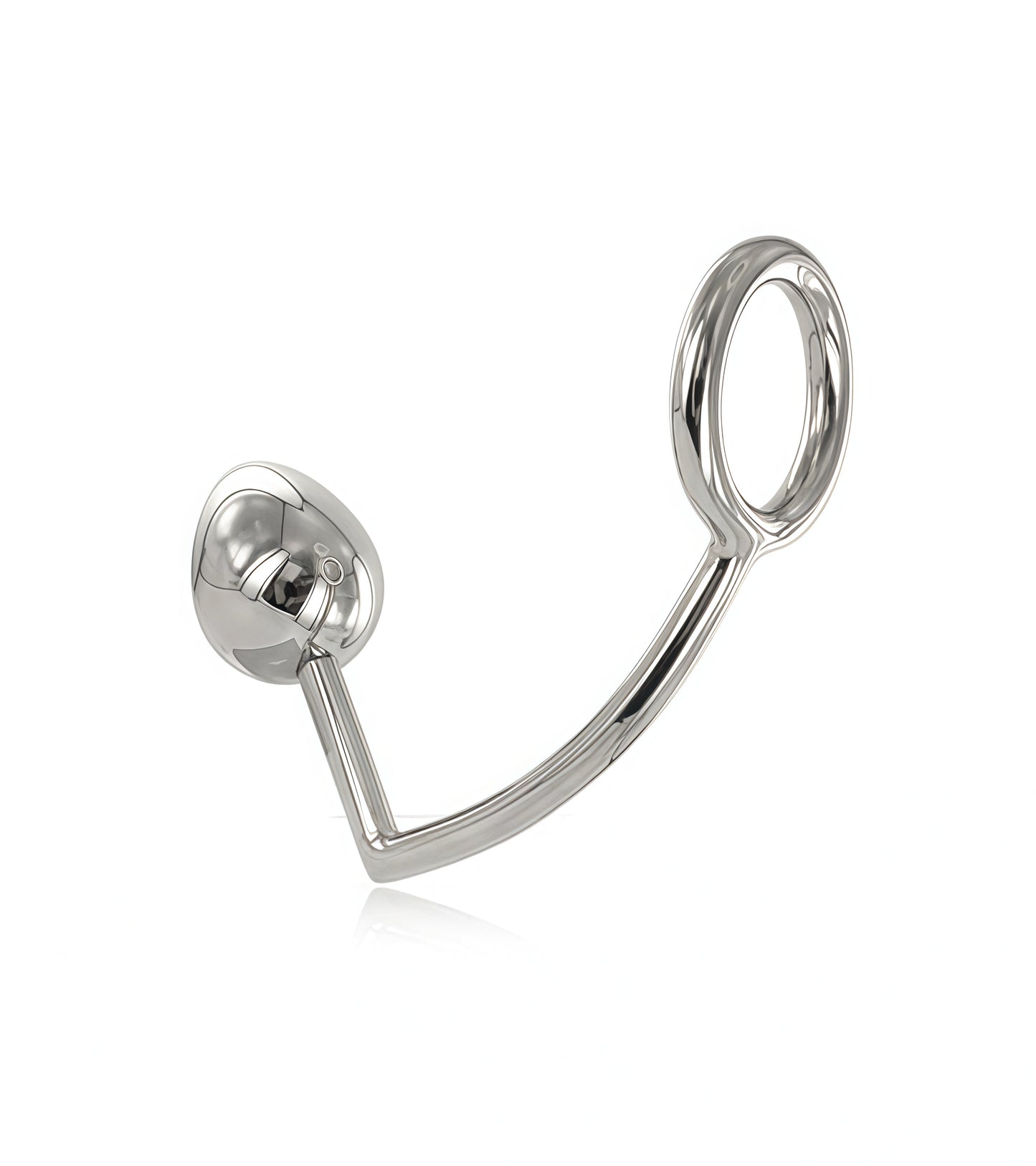 OPEN ABLE ASSLOCK RING WITH ANAL BALL